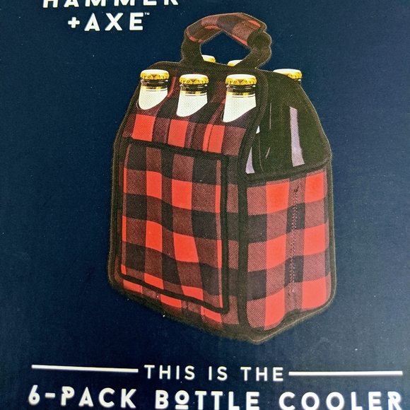 Axe & Hammer Cooler 6 Pack Bottle Insulated - Picture 4 of 8